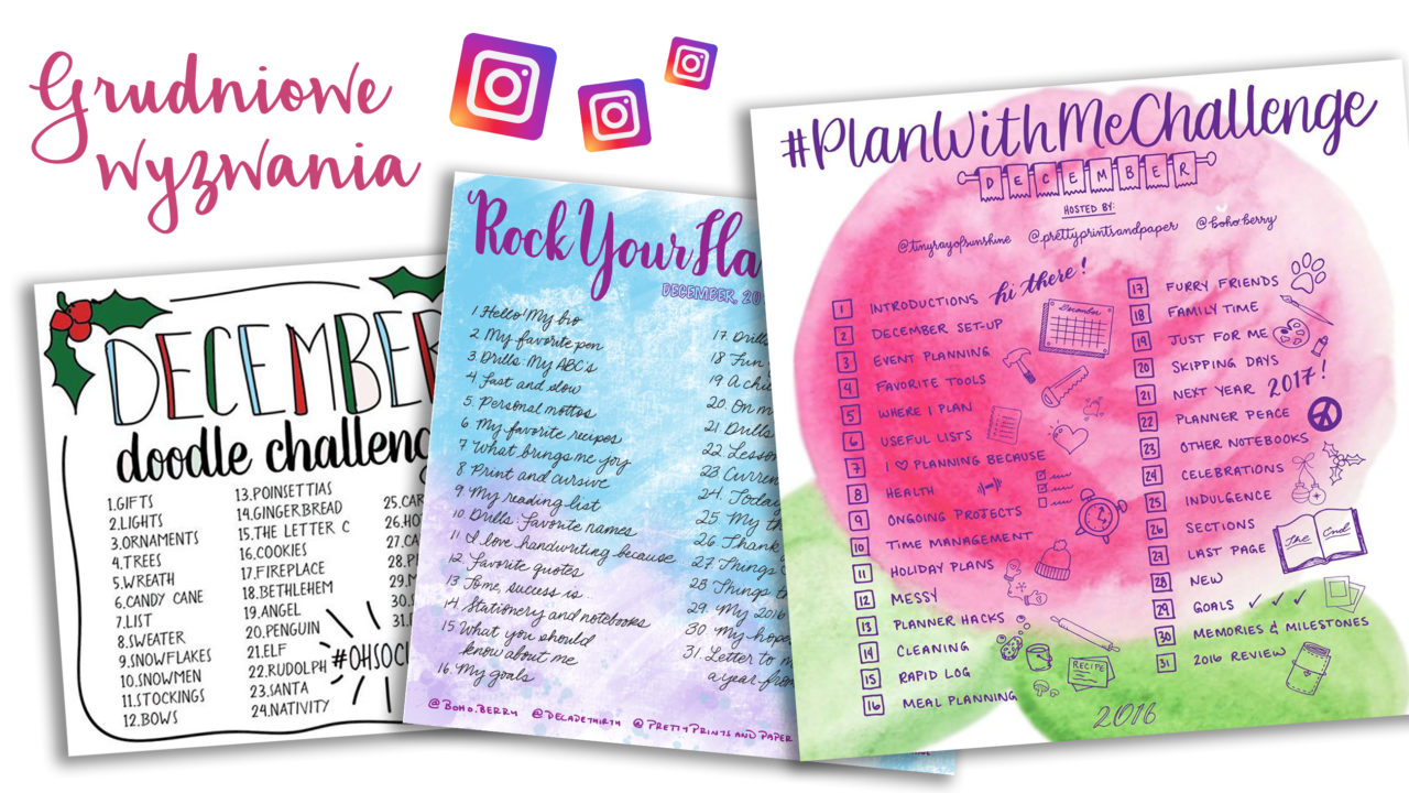 Grudniowe wyzwania na Instagramie