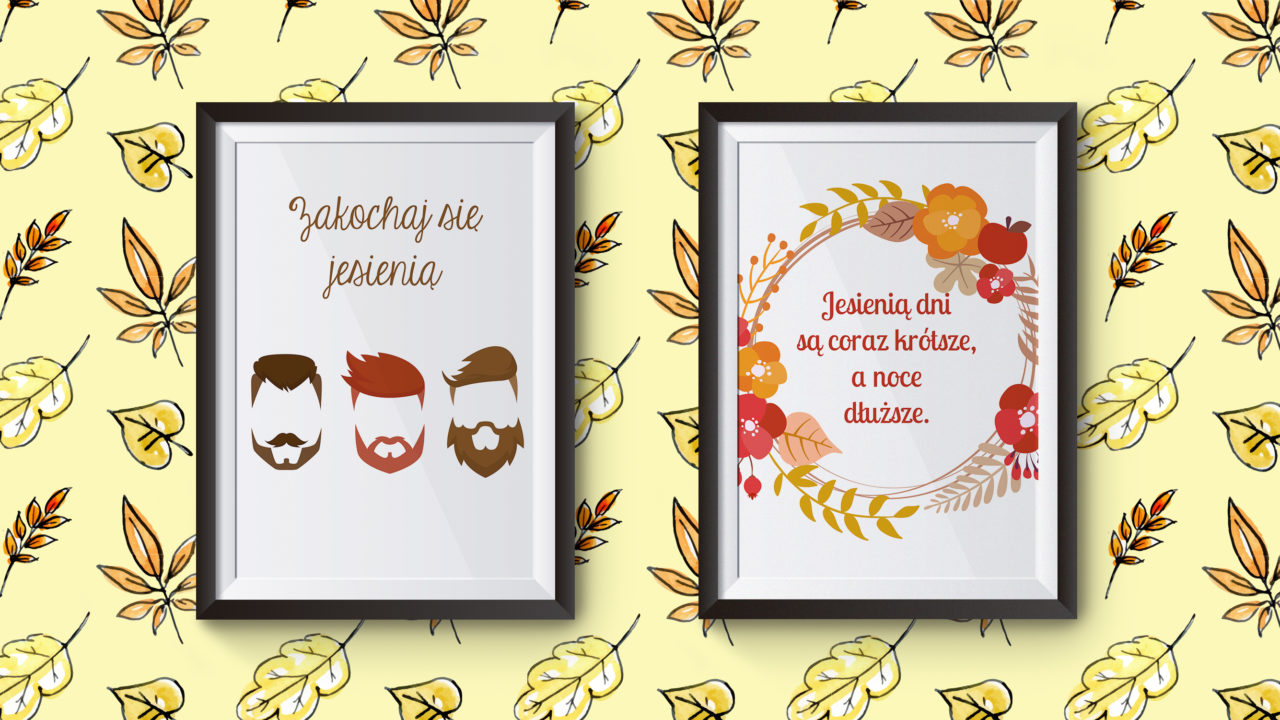 Jesienne plakaty do wydrukowania