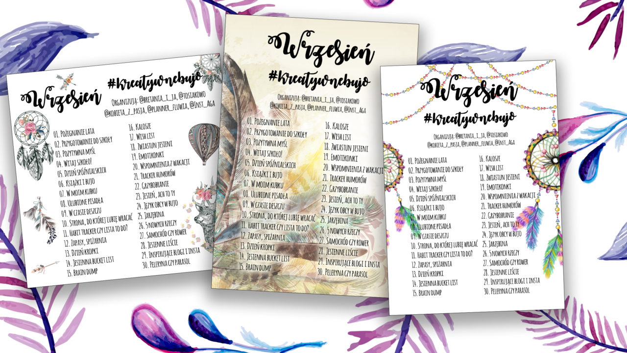 #kreatywnebujo wrzesień 2017