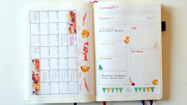 Bullet journal listopad
