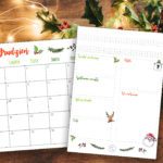 planner grudzień