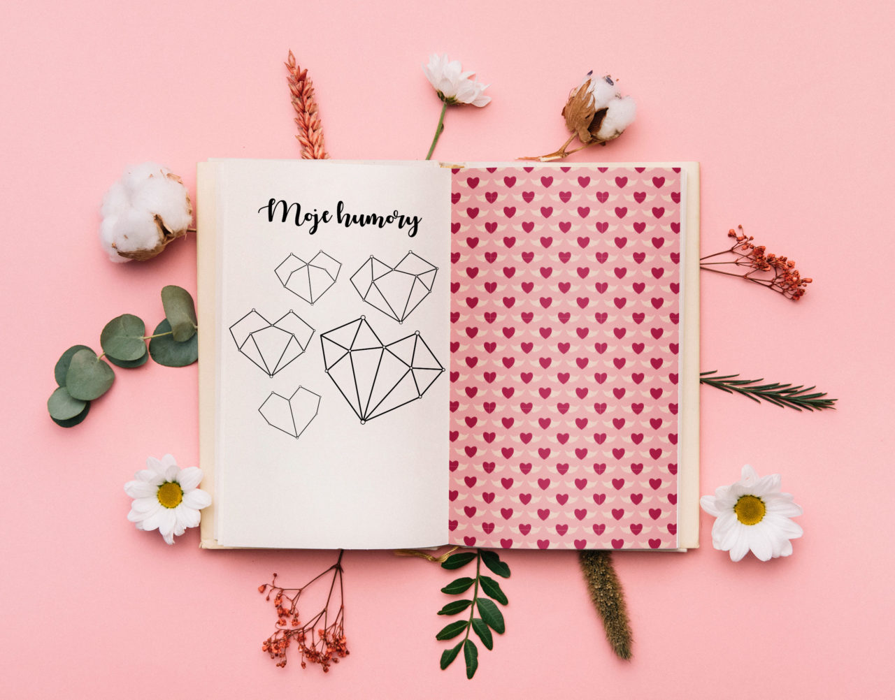 Moje humory – tracker nastroju do wklejenia do bullet journal Tracker nastroju