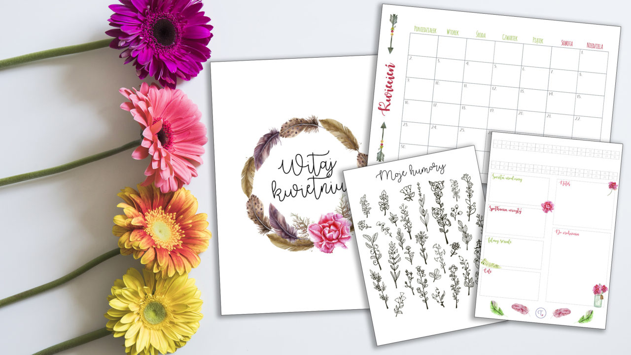 kwietniowy pakiet startowy bullet journal