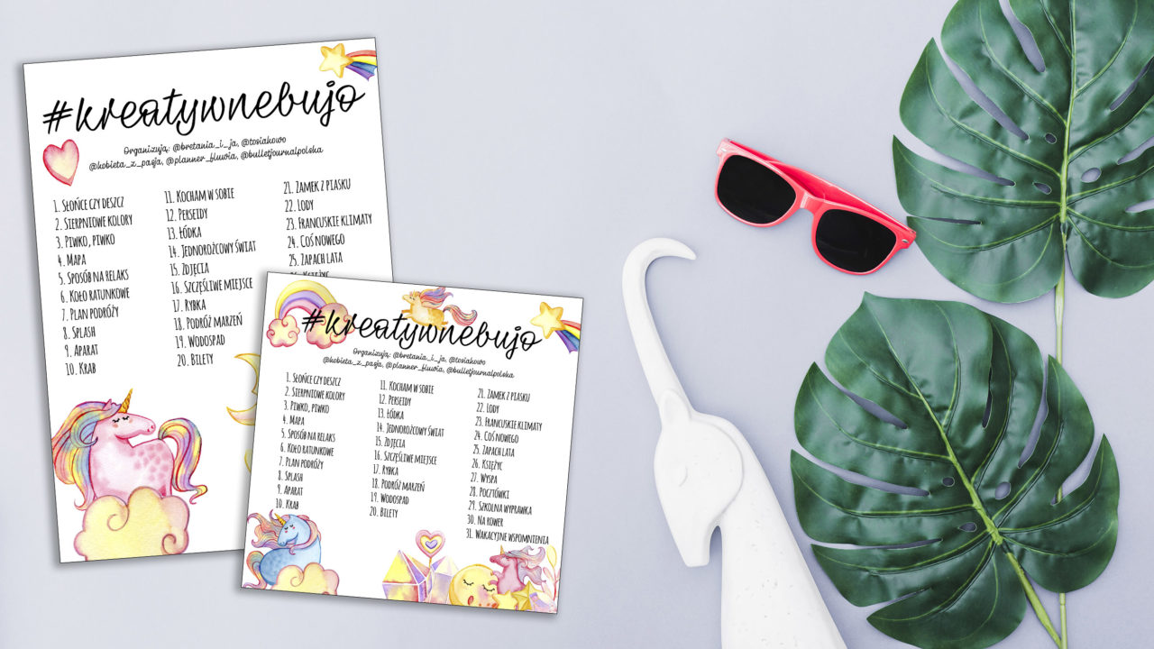 #kreatywnebujo na sierpień