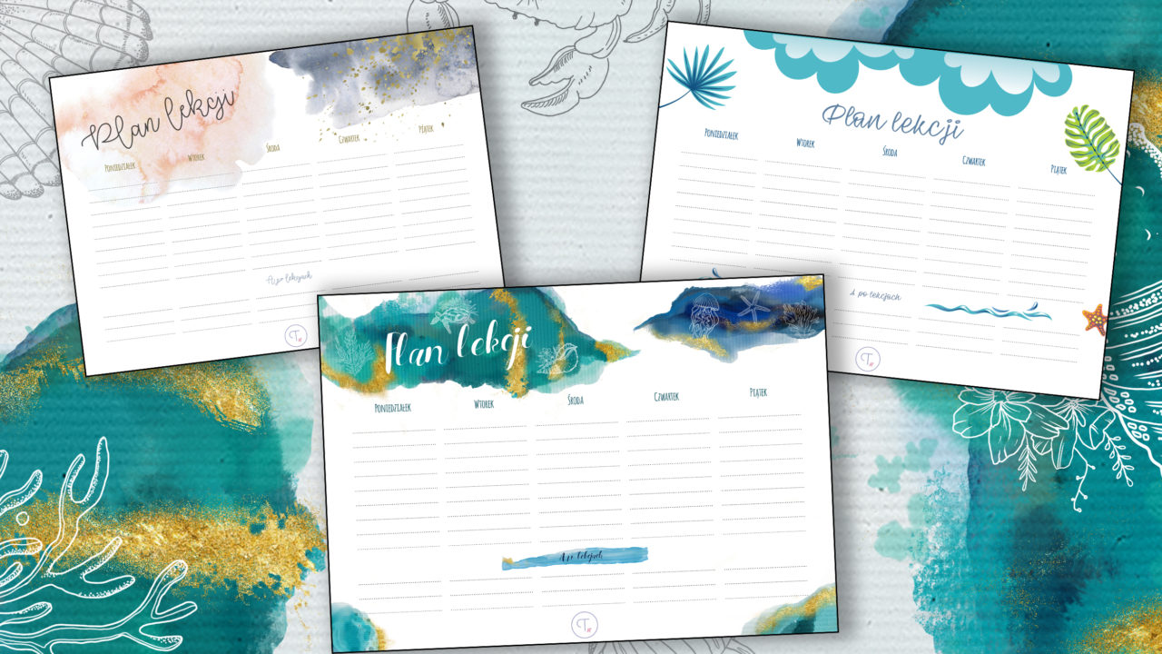 Plan lekcji do wydrukowania