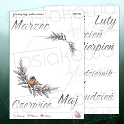 Zima coraz bliżej - powitanie miesiąca (dwa arkusze)