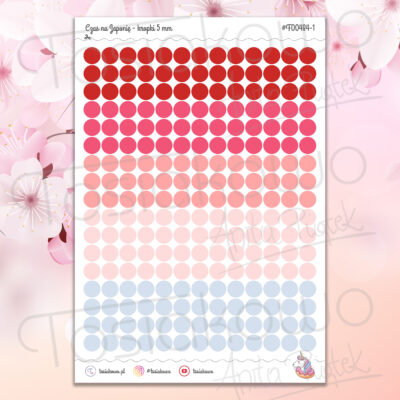 Czas na Japonię - kropki 4 i 5 mm