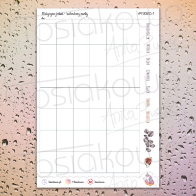 Mistyczna jesień - kalendarz