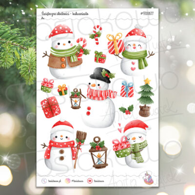 Świąteczne słodkości - bałwaniasto