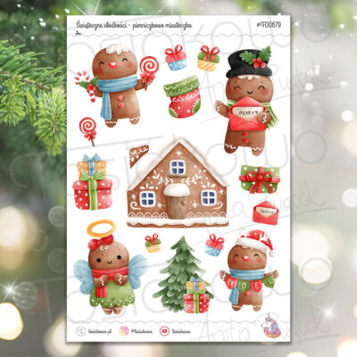 Świąteczne słodkości - pierniczkowe miasteczko