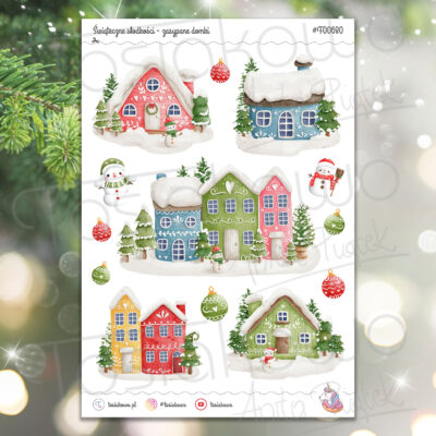 Świąteczne słodkości - zasypane domki