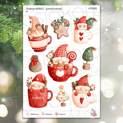 Świąteczne słodkości - gnomiaste kubeczki