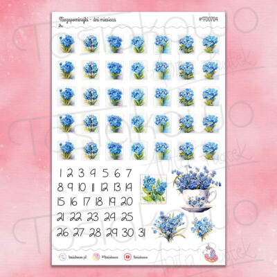 Niezapominajki - dni tygodnia