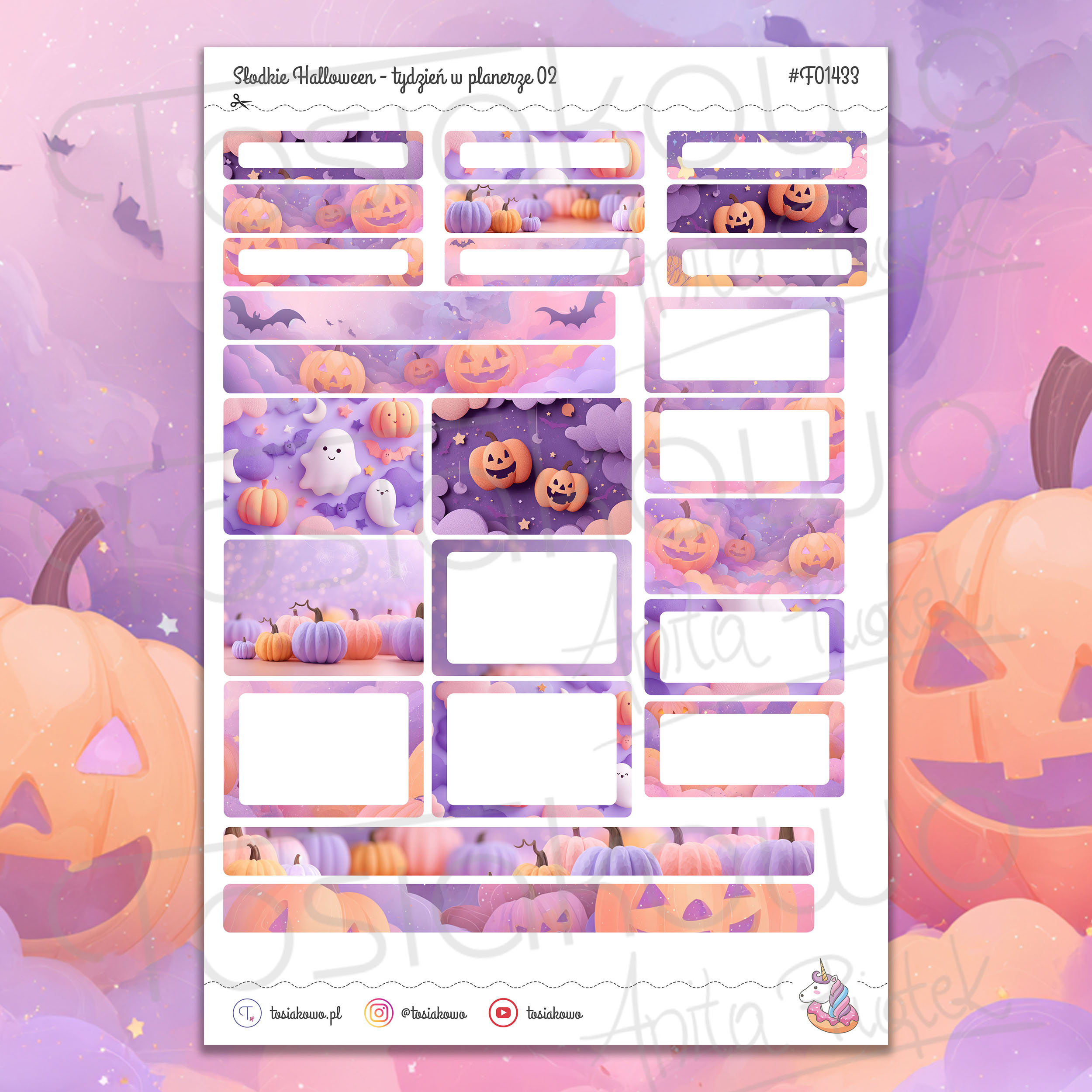 Słodkie Halloween - tydzień w planerze 02