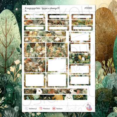 W magicznym lesie - tydzień w planerze 02