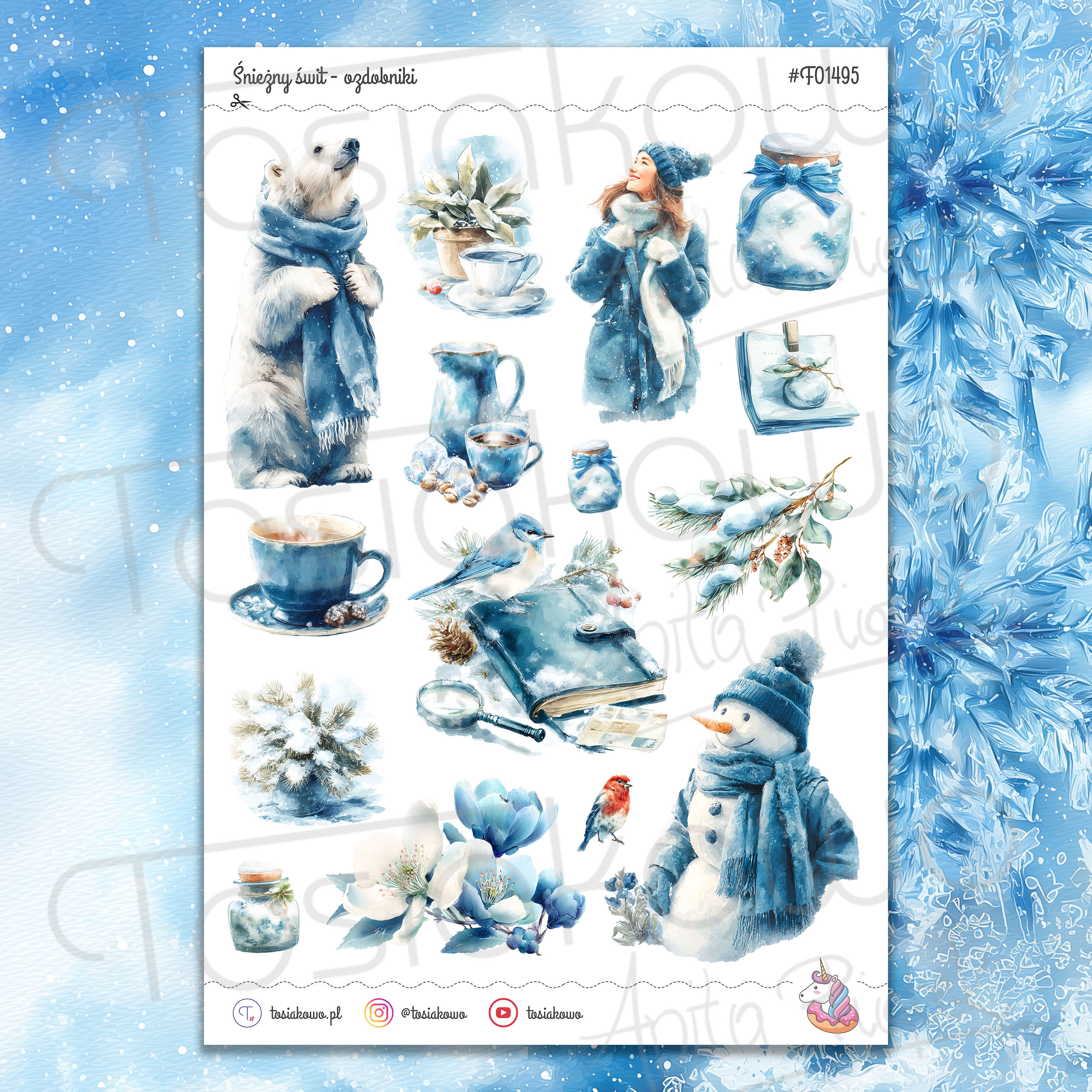 Śnieżny świt - ozdobniki