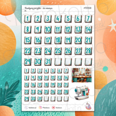 Kreatywny początek - dni miesiąca