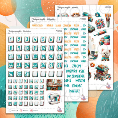 Kreatywny początek - zestaw miesięczny (trzy arkusze)