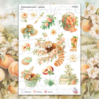 Brzoskwiniowa panda - ozdobniki